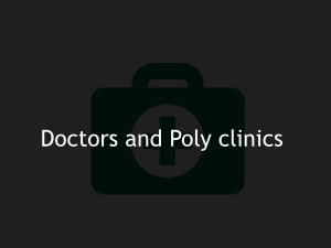 Doctors and polyclinics