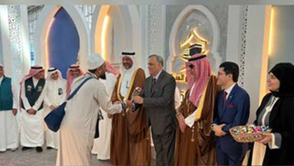 മദീനയില്‍ ഇന്ത്യന്‍ തീര്‍ത്ഥാടകര്‍ക്ക് വരവേല്‍പ്പ്