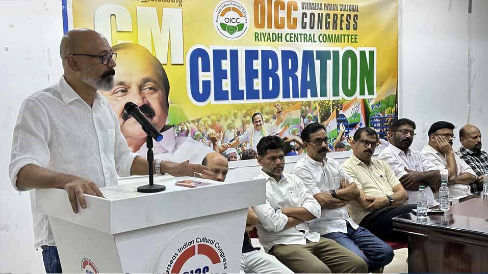 ഇനി ‘യഥാര്‍ത്ഥ ഇരട്ടച്ചങ്കന്റെ’ ഭരണം; ആവേശമായി റിയാദ് ഒഐസിസി